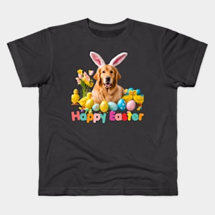 Here Comes the Easter Golden! Kids T-Shirt